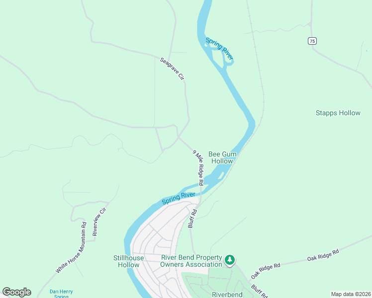 map of restaurants, bars, coffee shops, grocery stores, and more near 9085 9 Mile Ridge Road in Hardy