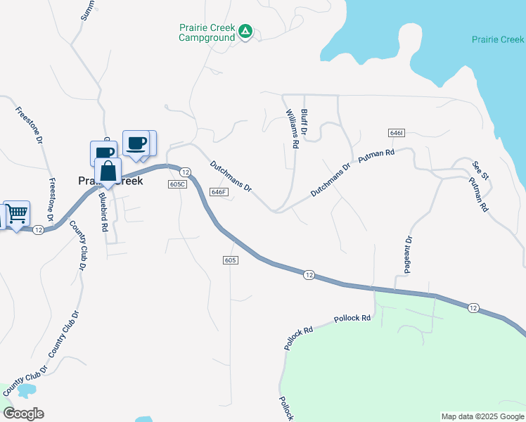 map of restaurants, bars, coffee shops, grocery stores, and more near 14895 Dutchmans Drive in Little Flock