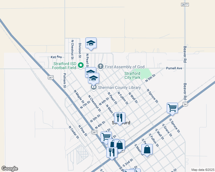 map of restaurants, bars, coffee shops, grocery stores, and more near 601-621 North 7th Street in Stratford