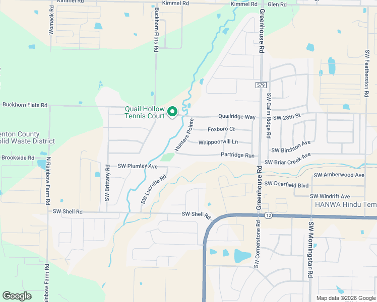 map of restaurants, bars, coffee shops, grocery stores, and more near 1451 Partridge Run in Bentonville