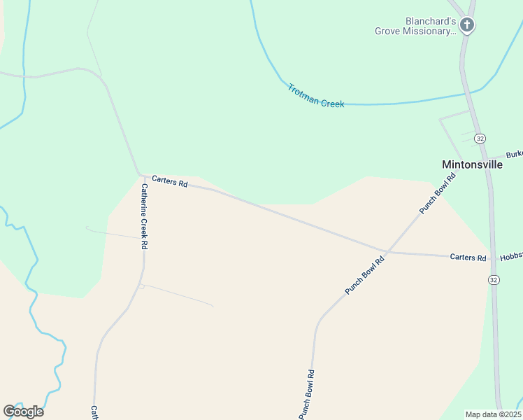 map of restaurants, bars, coffee shops, grocery stores, and more near 1428 Carters Road in Hobbsville