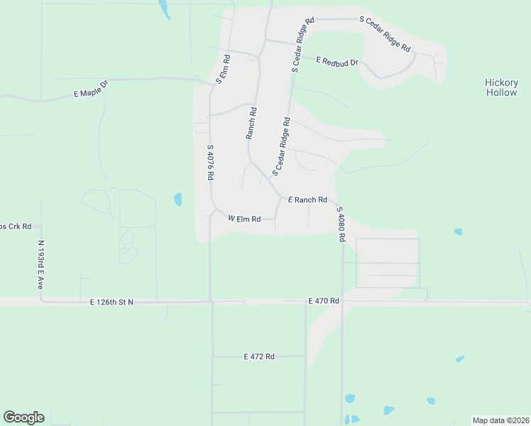 map of restaurants, bars, coffee shops, grocery stores, and more near 4855 East Elm Road in Claremore