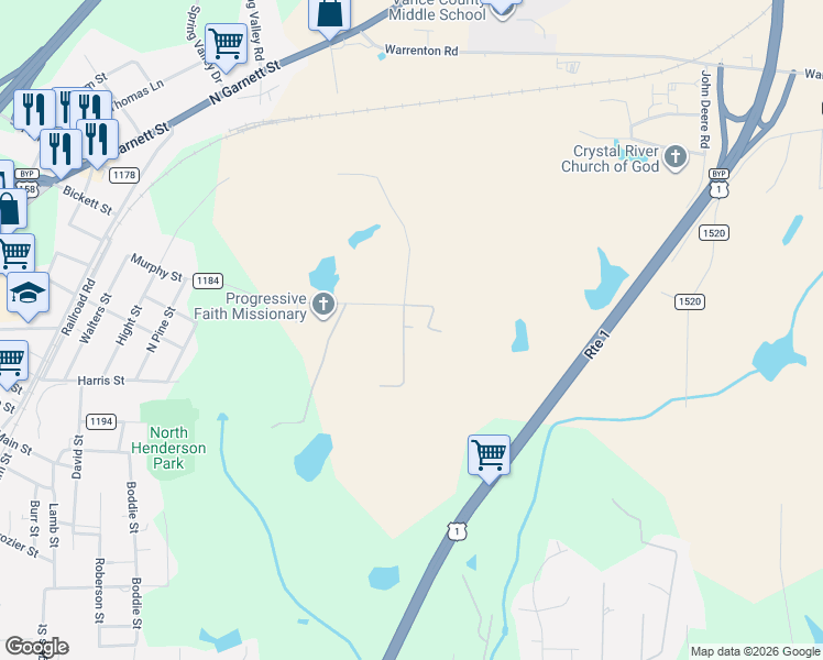 map of restaurants, bars, coffee shops, grocery stores, and more near 1112 Murphy Road in Henderson