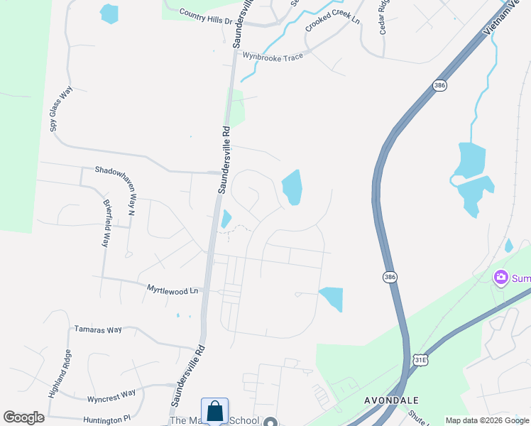 map of restaurants, bars, coffee shops, grocery stores, and more near 474 Carriage House Lane in Hendersonville