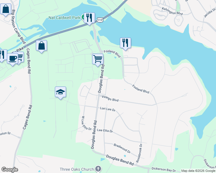 map of restaurants, bars, coffee shops, grocery stores, and more near 138 Cape Private Circle in Gallatin