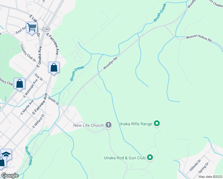map of restaurants, bars, coffee shops, grocery stores, and more near in Johnson City