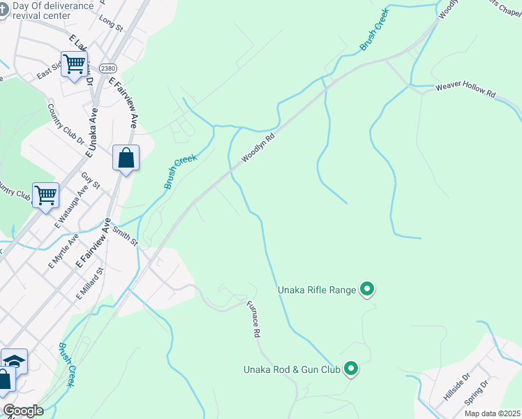 map of restaurants, bars, coffee shops, grocery stores, and more near in Johnson City
