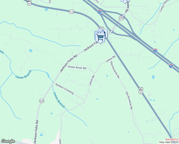 map of restaurants, bars, coffee shops, grocery stores, and more near 1026 Green Acres Road in Cheatham County