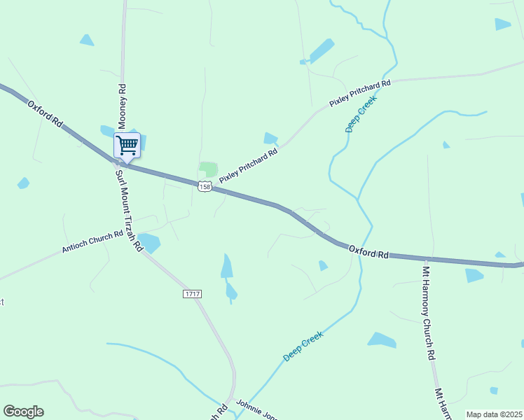map of restaurants, bars, coffee shops, grocery stores, and more near 5630 Oxford Road in Timberlake