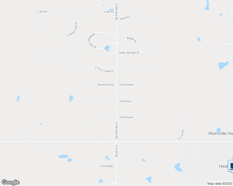map of restaurants, bars, coffee shops, grocery stores, and more near 3056 South 4130 Road in Claremore