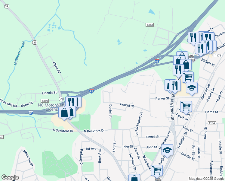 map of restaurants, bars, coffee shops, grocery stores, and more near 200 Holly Court in Henderson