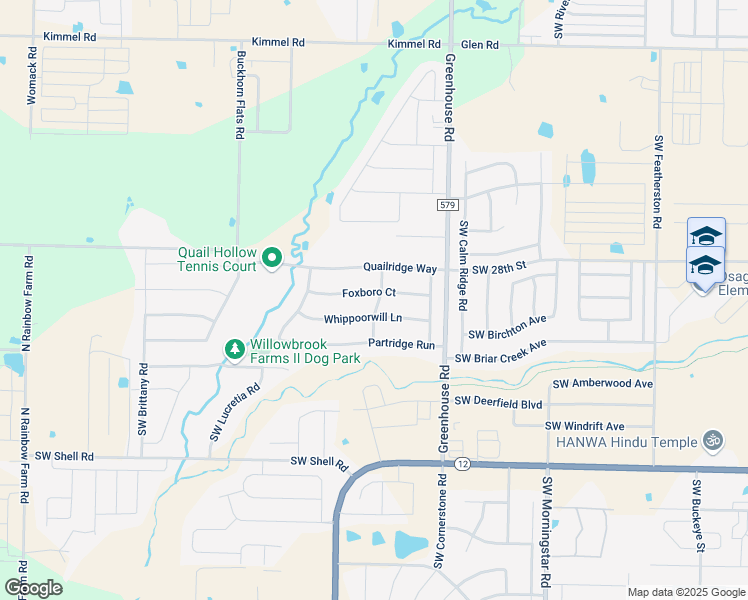 map of restaurants, bars, coffee shops, grocery stores, and more near 1640 Foxboro Court in Bentonville