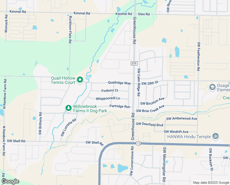 map of restaurants, bars, coffee shops, grocery stores, and more near 1640 Foxboro Court in Centerton