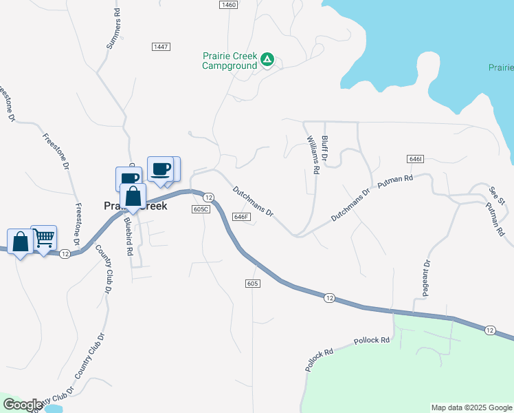 map of restaurants, bars, coffee shops, grocery stores, and more near 14807-14853 County Highway 646E in Rogers