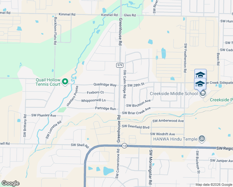 map of restaurants, bars, coffee shops, grocery stores, and more near 1031 Thornridge Road in Bentonville