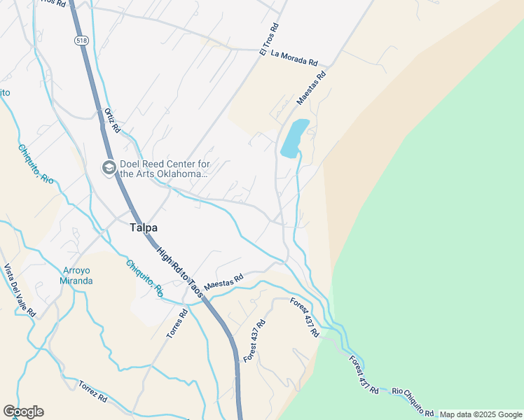 map of restaurants, bars, coffee shops, grocery stores, and more near 67-69 Archuleta Rd in Ranchos de Taos