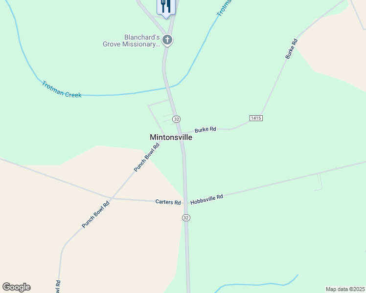map of restaurants, bars, coffee shops, grocery stores, and more near North Carolina 37 in Hobbsville