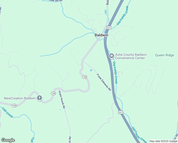 map of restaurants, bars, coffee shops, grocery stores, and more near 447 Frank Edwards Road in West Jefferson