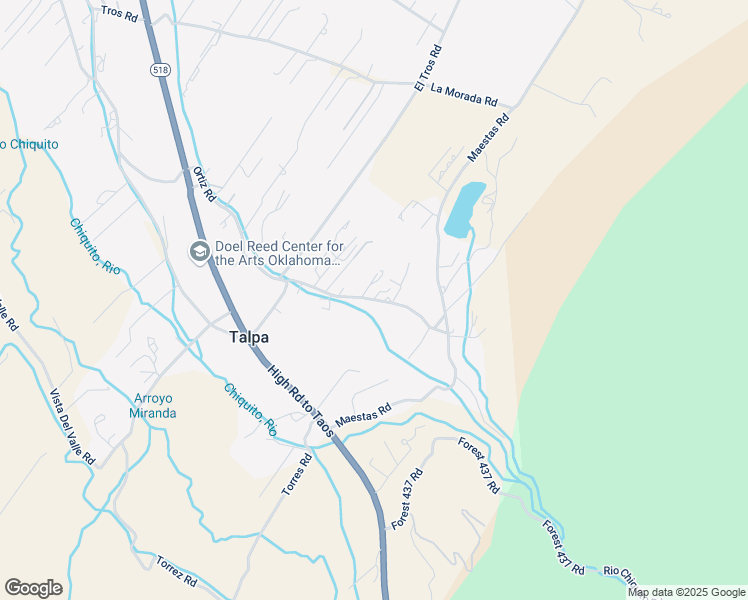 map of restaurants, bars, coffee shops, grocery stores, and more near 67 Archuleta Road in Ranchos de Taos
