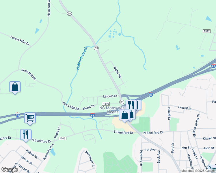 map of restaurants, bars, coffee shops, grocery stores, and more near 109 Omega Road in Henderson