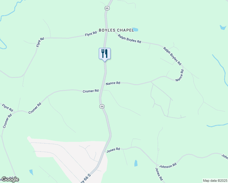 map of restaurants, bars, coffee shops, grocery stores, and more near 1034 Nance Road in King