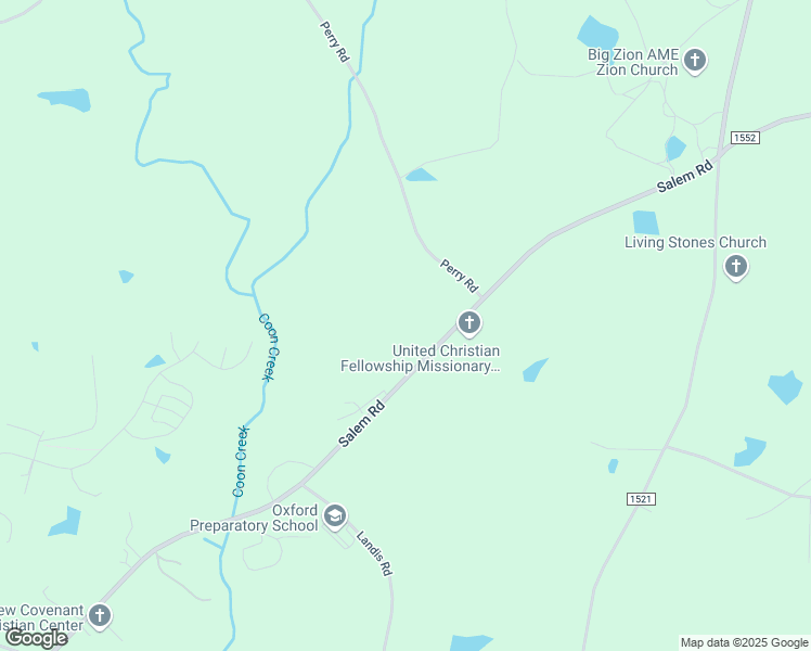 map of restaurants, bars, coffee shops, grocery stores, and more near 4045 Salem Road in Oxford