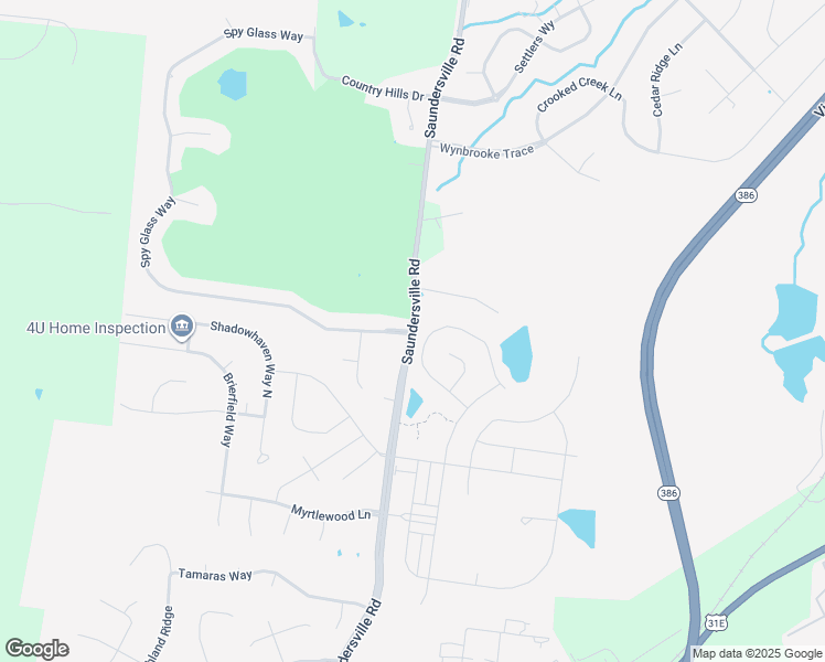 map of restaurants, bars, coffee shops, grocery stores, and more near 1320 Saundersville Road in Hendersonville
