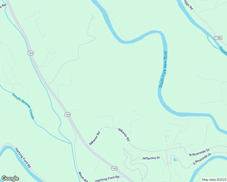 map of restaurants, bars, coffee shops, grocery stores, and more near 393 Nikanor Road in West Jefferson