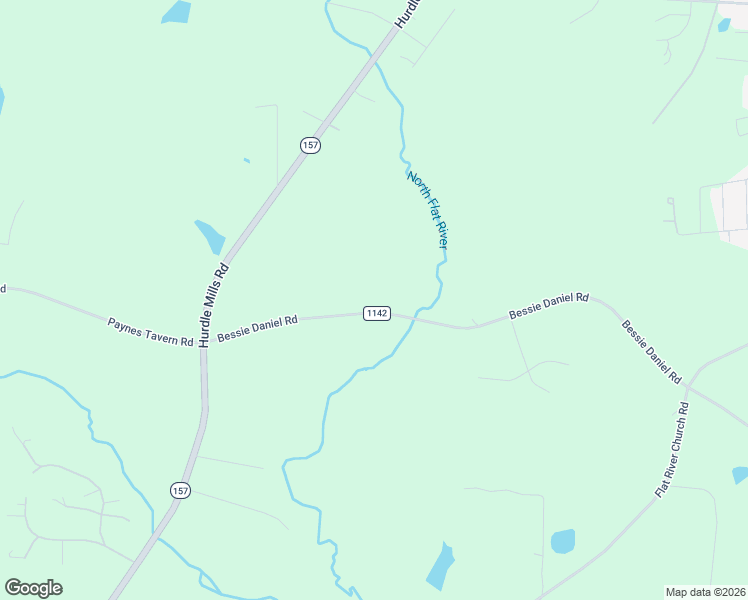 map of restaurants, bars, coffee shops, grocery stores, and more near 1482 Bessie Daniel Road in Roxboro