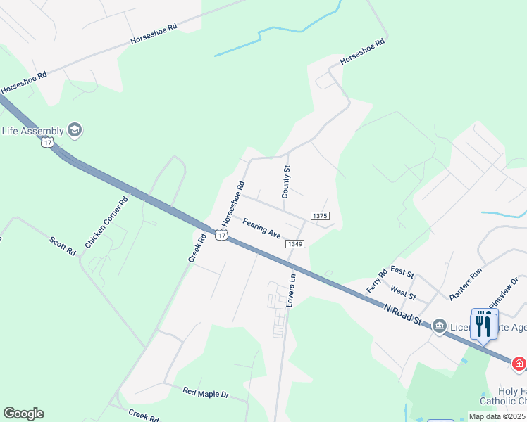 map of restaurants, bars, coffee shops, grocery stores, and more near 1809-1815 Turners Avenue in Elizabeth City