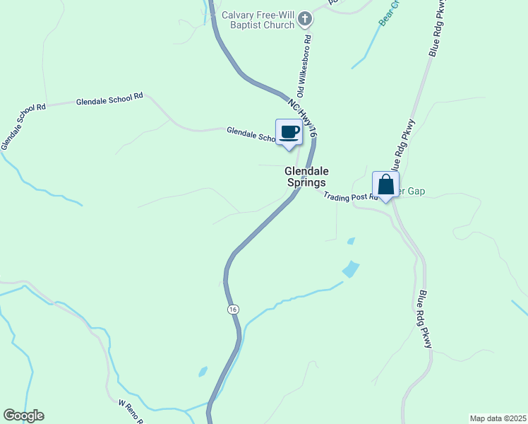 map of restaurants, bars, coffee shops, grocery stores, and more near 481 J W Luke Road in West Jefferson