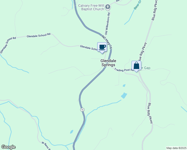 map of restaurants, bars, coffee shops, grocery stores, and more near 481 J W Luke Road in West Jefferson