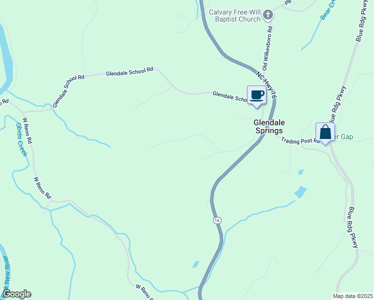 map of restaurants, bars, coffee shops, grocery stores, and more near 315 Ray Miller Road in West Jefferson