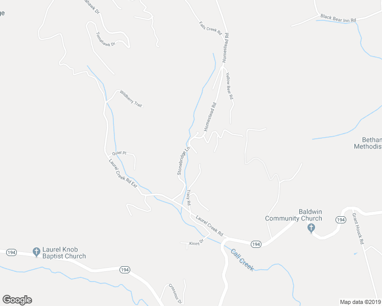 map of restaurants, bars, coffee shops, grocery stores, and more near 144 Creekview Road in Todd