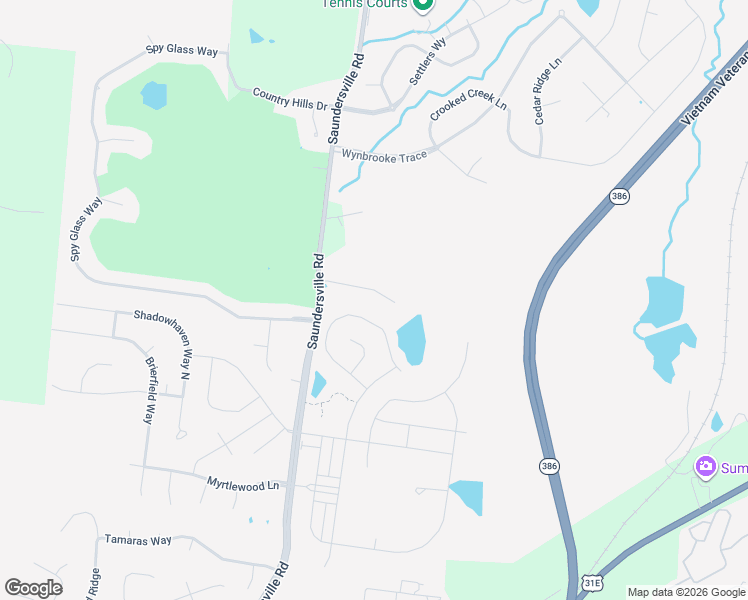 map of restaurants, bars, coffee shops, grocery stores, and more near 1320-1406 Saundersville Road in Hendersonville