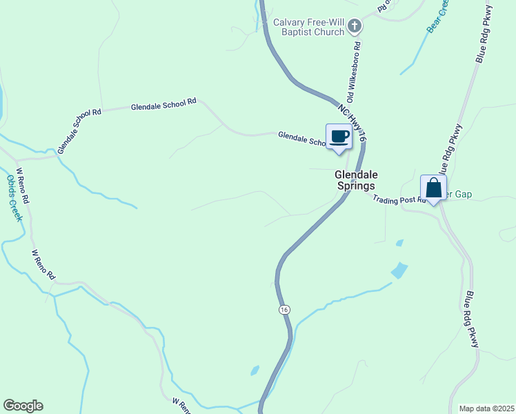 map of restaurants, bars, coffee shops, grocery stores, and more near 141 Ray Miller Road in West Jefferson