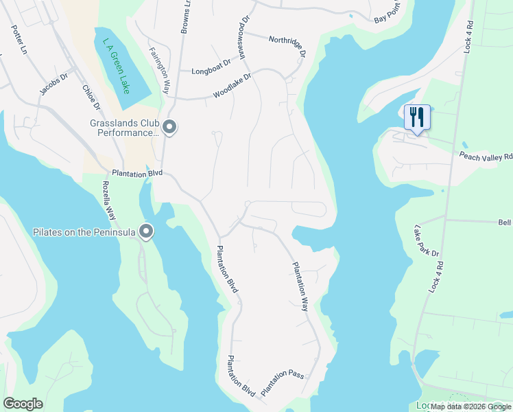 map of restaurants, bars, coffee shops, grocery stores, and more near 1127 Isaac Franklin Drive in Gallatin