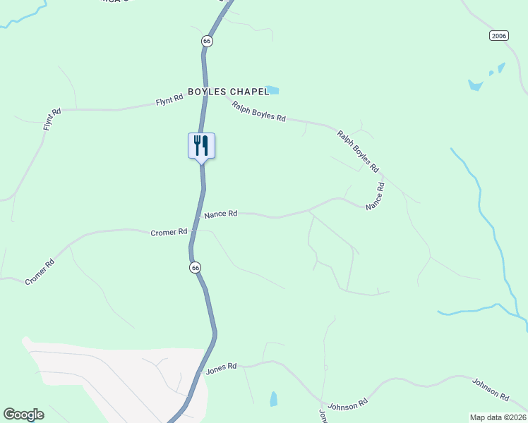 map of restaurants, bars, coffee shops, grocery stores, and more near 1122 Nance Road in King