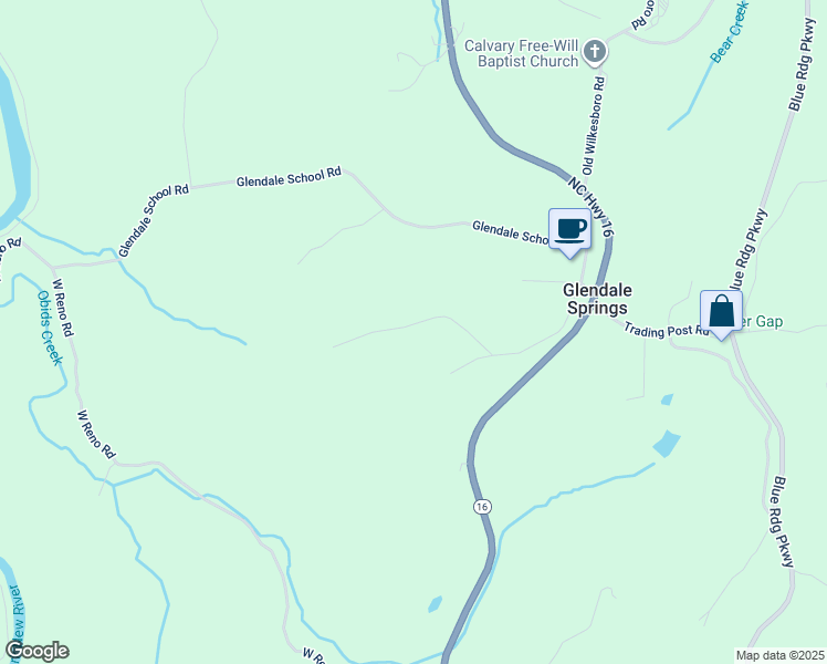 map of restaurants, bars, coffee shops, grocery stores, and more near 309 Ray Miller Road in West Jefferson