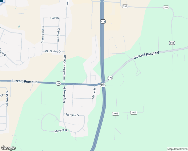 map of restaurants, bars, coffee shops, grocery stores, and more near 49 Christopher Lane in Mountain Home