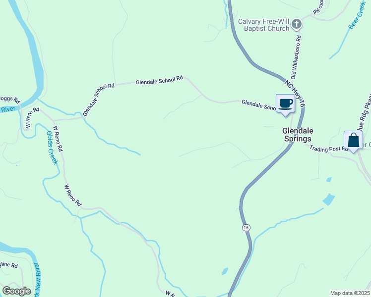 map of restaurants, bars, coffee shops, grocery stores, and more near 444 Ray Miller Road in West Jefferson