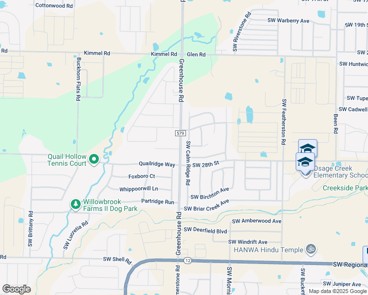 map of restaurants, bars, coffee shops, grocery stores, and more near 1761 Quailridge Way in Bentonville