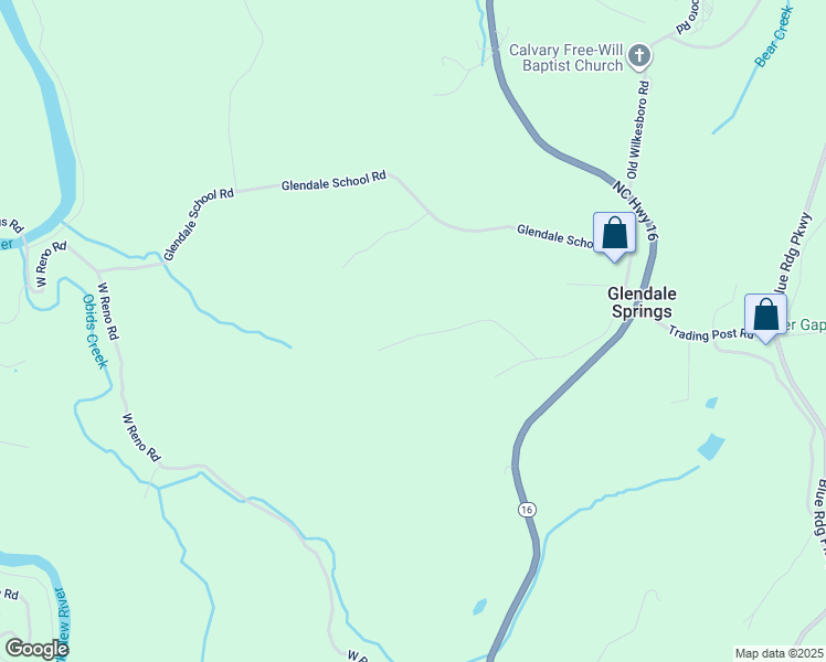 map of restaurants, bars, coffee shops, grocery stores, and more near 400 Ray Miller Road in West Jefferson