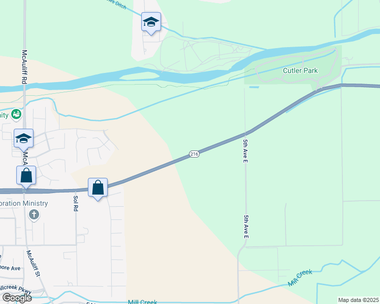 map of restaurants, bars, coffee shops, grocery stores, and more near 15026 Ivanhoe Drive in Visalia