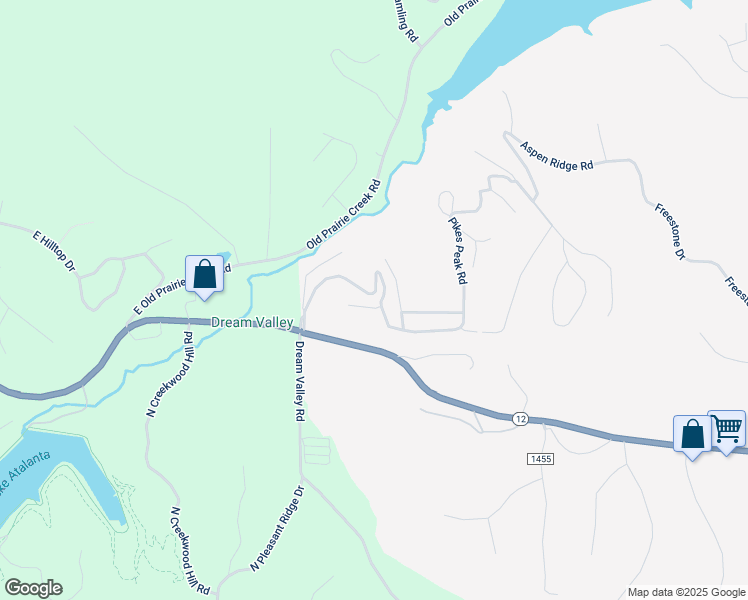 map of restaurants, bars, coffee shops, grocery stores, and more near 13456 Mountain Lake Court in Little Flock