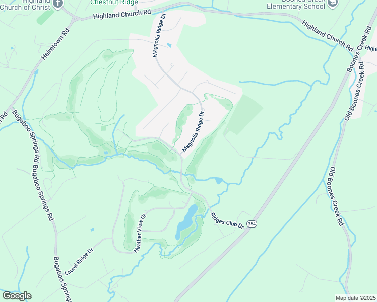 map of restaurants, bars, coffee shops, grocery stores, and more near 110 Magnolia Ridge Drive in Jonesborough