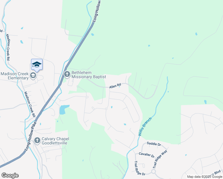 map of restaurants, bars, coffee shops, grocery stores, and more near 306 Old Stone Road in Goodlettsville