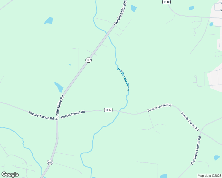 map of restaurants, bars, coffee shops, grocery stores, and more near 1482 Bessie Daniel Road in Roxboro