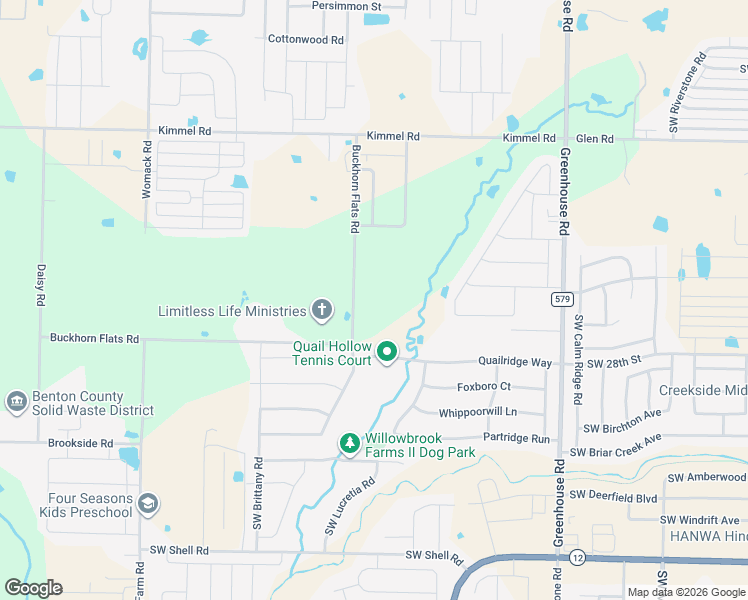 map of restaurants, bars, coffee shops, grocery stores, and more near 10603 Buckhorn Flats Road in Centerton