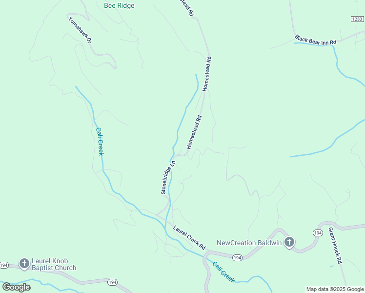 map of restaurants, bars, coffee shops, grocery stores, and more near 122 Cabin Creek Lane in Todd